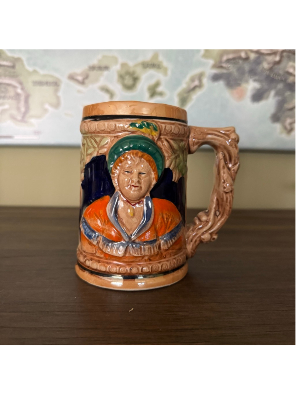 Vintage Relief Stein Mug